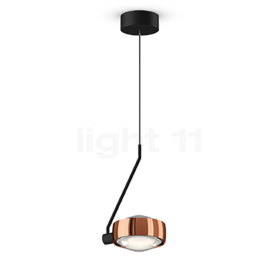 Occhio Sento Filo 180 Fix Up D Hanglamp LED kop rose goud/body zwart mat/plafondkapje zwart mat - 2.700 K Productafbeelding