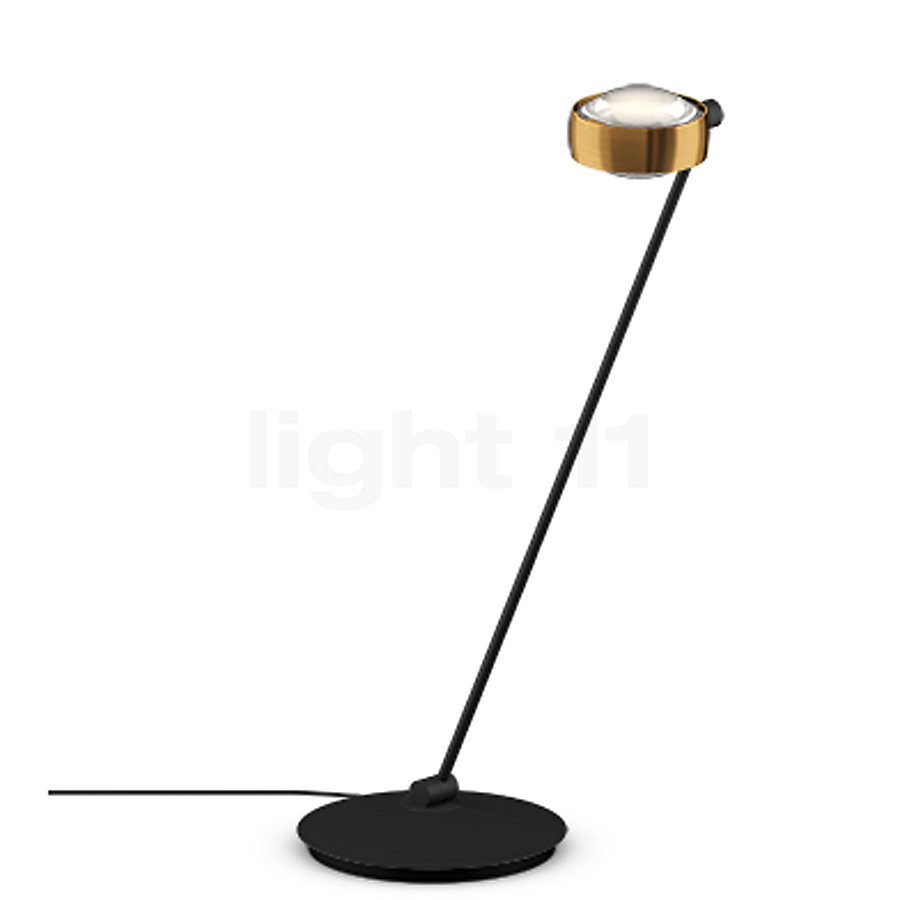 Occhio Sento Tavolo 80 D Lampe de table LED à gauche tête bronze/corps noir mat - 2.700 K - Occhio Air Image du produit