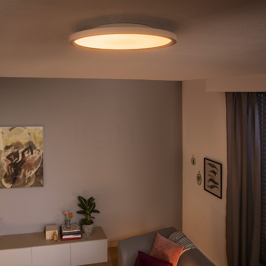 Philips Hue White Ambiance Aurelle Ceiling Light LED round Application picture