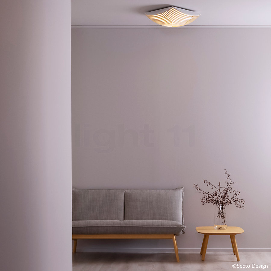 Secto Design Kuulto Wand- en Plafondlamp LED Applicatiefoto