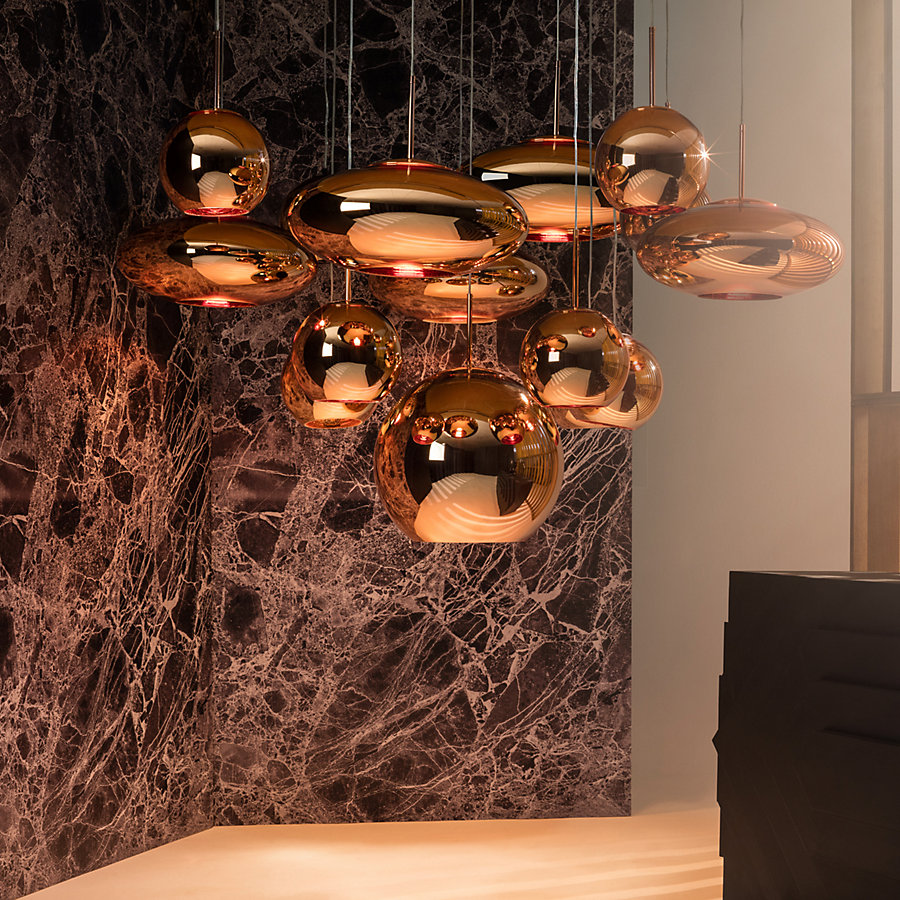 Tom Dixon Copper Wide Pendelleuchte LED