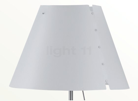 COSTANZA Lampadaire télescopique avec variateur tactile  Auminium/Polycarbonate H120/160cm aluminium blanc Luceplan - LightOnline