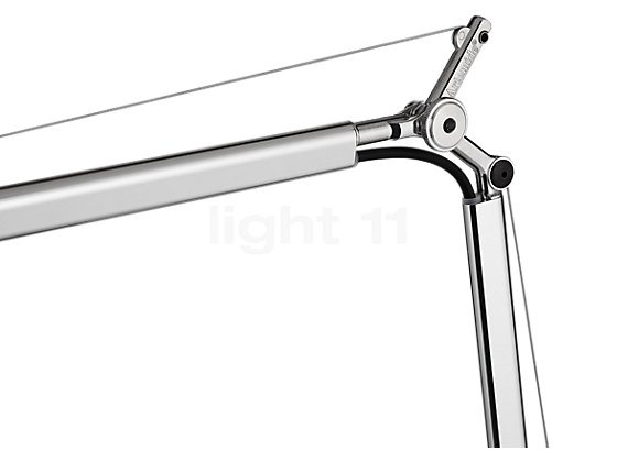 Artemide Tolomeo Parete LED polished and anodised aluminium, 2,700 K, with motion sensor - Articulated lamp arms turn the Tolomeo into a highly flexible luminaire.