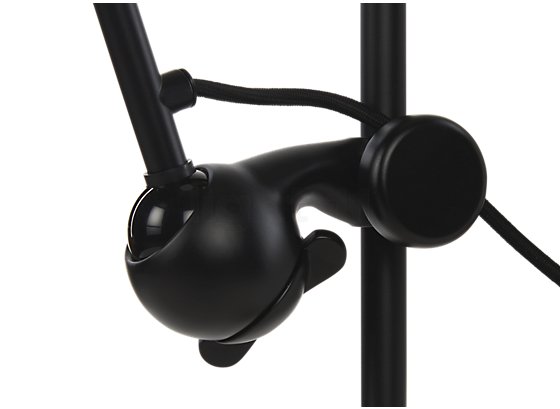 DCW Lampe Gras No 210 Wall light black - The flexible lamp arm slides up and down along the wall bracket.