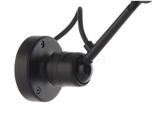 DCW Lampe Gras No 304 Bathroom Wall light black - A ball joint allows an individual adjustment of the lamp arm.