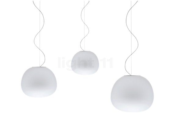 Fabbian Lumi Mochi Lampada a sospensione LED ø45 cm - L’elegante lampada a sospensione è disponibile in numerosi formati.
