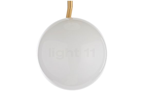 Flos IC Lights S1 brass matt - The diffuser of the IC Lights S1 is made of fine, hand-blown opal glass.