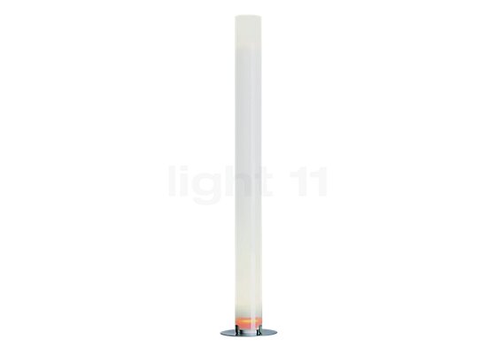 Flos Stylos aluminiumgrå - This classic floor lamp with a body made of acrylic was designed by Achille Castiglioni.