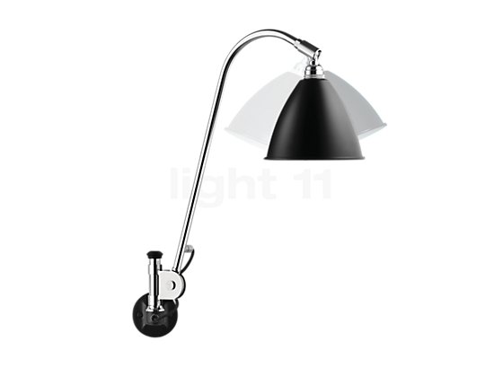 Gubi BL6 Wall light black / black - The shade as well as the arm of the BL6 can be flexible adjusted to achieve precise zone lighting.