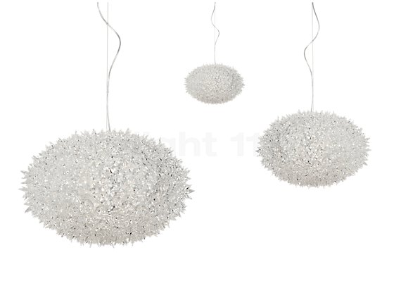 Kartell Bloom Small pendant light clear - The Bloom is available in three different sizes.