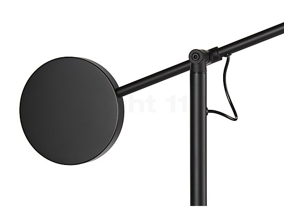 LEDS-C4 Invisible Reading Light black , discontinued product - The lamp arm can be tilted by 90°.