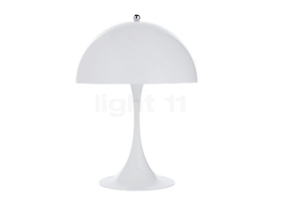 Louis Poulsen Panthella Bordlampe LED krom skinnende - 25 cm - The Panthella owes its elegant look to gentle curves without any harsh corners.