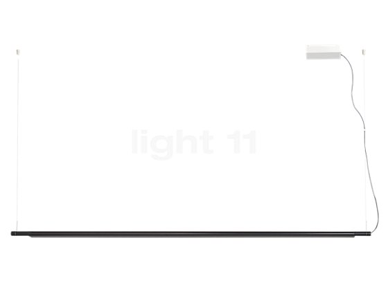 Luceplan Compendium Sospensione LED sort - lysdæmpning - A streamlined shape gives this light pure elegance.