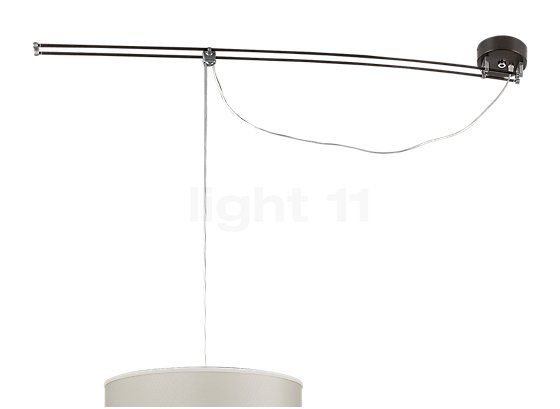 Lumina Moove 42 con kit decentramento avorio - Il kit decentramento della Moove assicura che la lampada a sospensione svolga compiti d'illuminazione differenti.