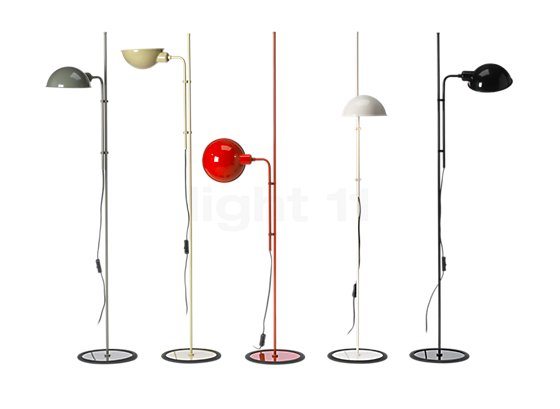 Marset Funiculi Lampada da terra grigio - La lampada da terra è disponibile in molti colori moderni.