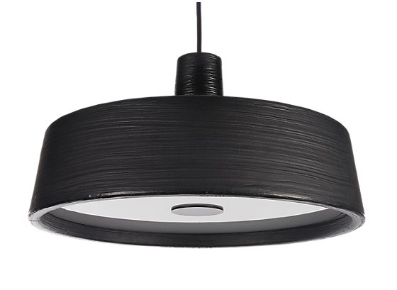 Marset Soho Lampada a sospensione LED nero - ø112,6 cm - Il look di questa lampada si ispira alle vecchie lampade da mercato.