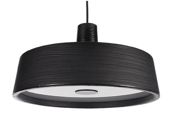 Marset Soho Pendant Light LED black - ø38 cm - The design of this pendant light was inspired by luminaires usually seen at markets.