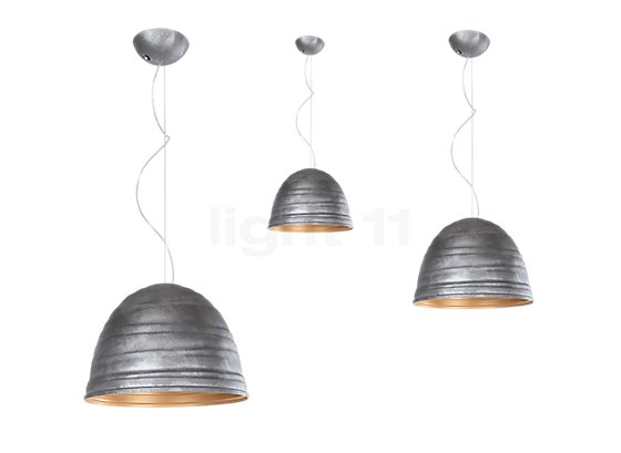 Martinelli Luce Babele Hanglamp ø45 cm , Magazijnuitverkoop, nieuwe, originele verpakking - De lampenkap in industrie-look is in drie maten verkrijgbaar.
