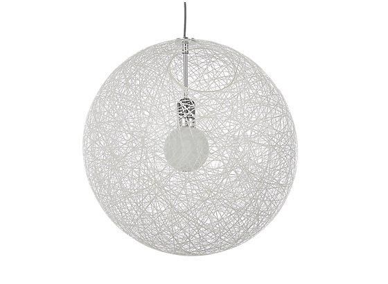 Moooi Random Light Pendel hvid - ø50 cm - The Random Light makes its illuminant a central design element that is put to the foreground.