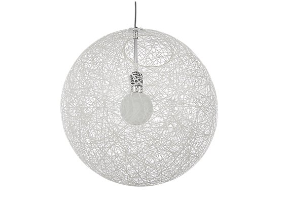 Moooi Random Light Pendel hvid, ø80 cm - The Random Light makes its illuminant a central design element that is put to the foreground.