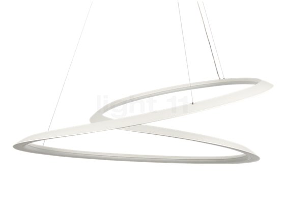 Nemo Kepler Pendant Light LED schwarz - uplight - 84 cm - The curved profile is reminiscent of planetary orbits, which the German astronomer Johannes Kepler dedicated his life to.