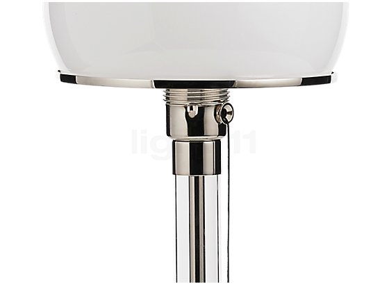 Tecnolumen Wagenfeld WG 24 Table lamp body transparent/base glass - Thanks to the transparent glass pole, the Bauhaus style Wagenfeld WG 24 offers a look into the inside.