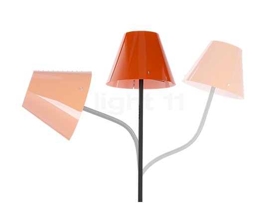 Top Light Octopus Outdoor rouge, 130 cm - Le pied malléable de l'Octopus Outdoor assure pour l'extérieur une production de lumière flexible.