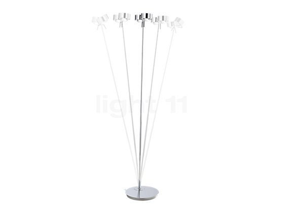 Top Light Puk Floor Mini Twin - The floor lamp can be easily inclined forwards and backwards, as required.