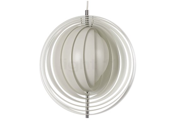 Verpan Moon Pendant light white - large - The light emitted does not glare when the individual elements of the pendant light are correctly aligned.