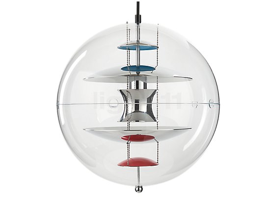 Verpan VP Globe Suspension ø50 cm - Les différents réflecteurs forment l'intérieur de cet appareil d'éclairage.