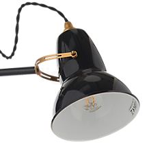 Anglepoise Original 1227 Brass Applique bleu - La tête de lampe est facilement orientable dans toutes les directions.