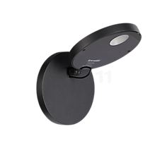 Artemide Demetra Faretto LED negro mate - 3.000 K - con botón - La Artemide Demetra es un aplique minimalista que destaca por su cabezal giratorio en forma de disco.