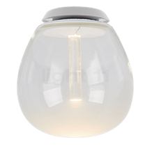 Artemide Empatia Parete/Soffitto LED ø16 cm, 11 W - The transparent plastic rod directs the light towards the satin-finished cover from where it is softly diffused.