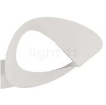 Artemide Mesmeri Parete LED blanc - 2.700 K - Du fait de sa forme caractéristique, la lumière de cette applique est parfaitement occultée pour ne pas éblouir.