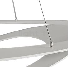Artemide Pirce Sospensione LED wit - 2.700 K - ø67 cm - 1-10 V - De fijngewerkte ophanging  levert een bijdrage aan de luchtige verschijning van de Pirce Sospensione.