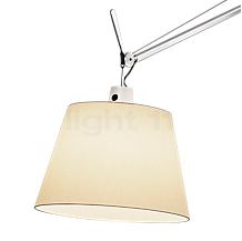 Artemide Tolomeo Mega Terra LED frame aluminium/shade parchment - ø42 cm - 2,700 K - cord dimmer - The classic, cone-shaped shade of the Tolomeo Mega is available as a satin or as a parchment version.