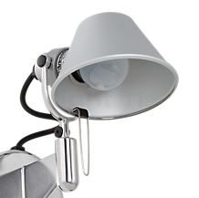 Artemide Tolomeo Micro Faretto aluminium - ohne schalter - Die Tolomeo Micro Faretto wird mit einer Lampe mit E14-Sockel ausgestattet.