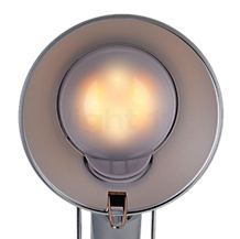 Artemide Tolomeo Mini Parete LED Aluminium poliert & eloxiert, 2.700 K, mit Präsenzsensor - Das Leuchtmittel wird vom konischen Lampenschirm gut abgeschirmt, so dass das Licht wohltuend entblendet wird.