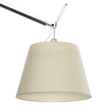 Artemide Tolomeo Sospensione Decentrata aluminium, ø20 cm - The shade of the pendant light is available as a satin and as a parchment version.