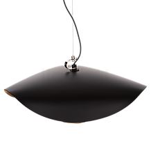 Catellani & Smith Lederam Manta, lámpara de suspensión LED dorado/negro/negro-dorado - ø100 cm - La forma de la pantalla se asemeja a una manta raya nadando en el mar.