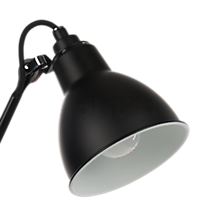 DCW Lampe Gras No 204 L40 Væglampe sort - For operation, this wall lamp requires a light source with an E27 base.