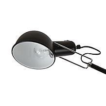 Flos 265 nero - La lampada da parete 265 nasconde sotto il paralume un attacco E27 che può essere equipaggiato, per esempio, con una lampadina alogena.