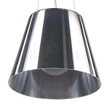 Flos Ktribe Hanglamp transparant - 39,5 cm - Beneden de buitenste lampenkap zit een tweede, gesatineerde kap van polycarbonaat.