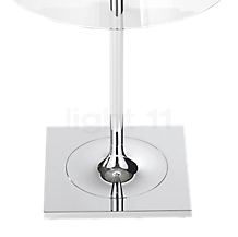 Flos Ktribe Tafellamp glas - transparent glas - 31,5 cm - De vierkante voet geeft de lamp een goede standvastheid.