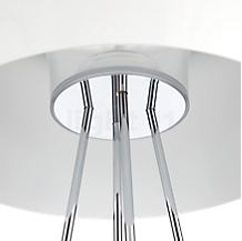 Flos Ray Stehleuchte glas - grau - 43 cm - Der Schirm der Flos Ray wird von einem Gestell aus verchromtem Stahl getragen.