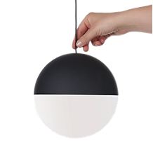 Flos String Light LED 3 lamps - This area of the cable serves as touch dimmer that allows for an individual adjustment of the brightness.