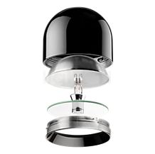 Flos Wan wall-/ceiling light black - The Wan is made of only five individual components.