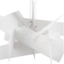 Foscarini Big Bang Sospensione white - The Big Bang is kept in place by means of two cables.