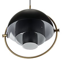 Gubi Multi-Lite Pendant Light brass/brass - ø22,5 cm - The Multi-Lite consists of several shade elements, of which the central metal cylinder houses the optional E27 illuminant.