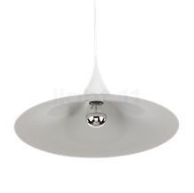Gubi Semi Hanglamp wit mat - ø30 cm - In verbinding met een halfgespiegelde lichtbron maakt Semi enthousiast met uitstekend verblindingsvrij licht.